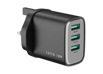 Green Lion SUPRA 24W GaN UK Wall Charger 3*USB A