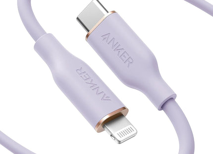 Anker PowerLine III Flow USB-C to Lightning Cable 3ft Purple
