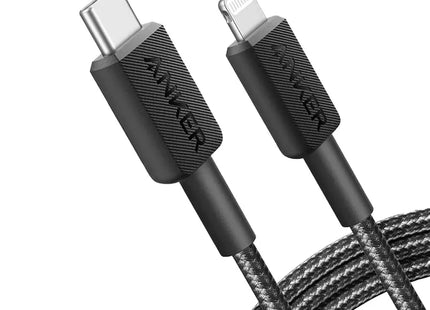 Anker 322 USB-C to Lightning Braided Cable 6ft Black