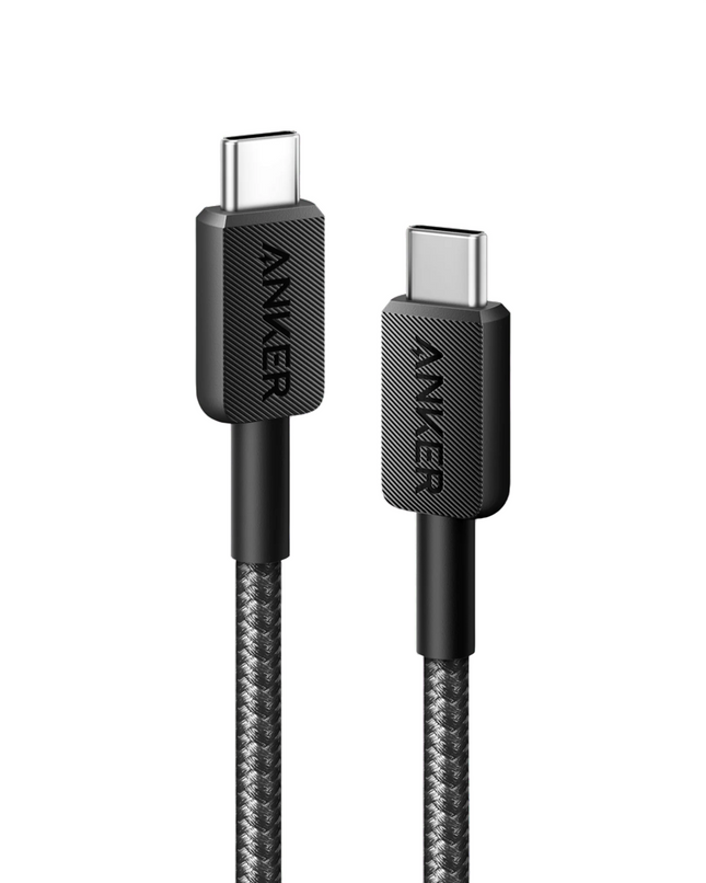 Anker 322 USB-C to USB-C Braided Cable 3ft Black