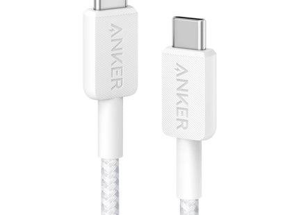 Anker 322 USB-C to USB-C Braided Cable 3ft White