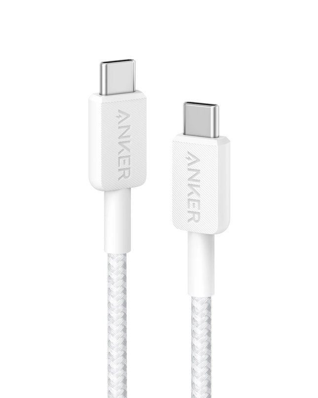 Anker 322 USB-C to USB-C Braided Cable 3ft White