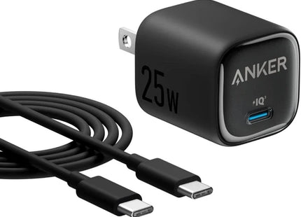 Anker Charger with USB-C to USB-C Cable 25W Black
