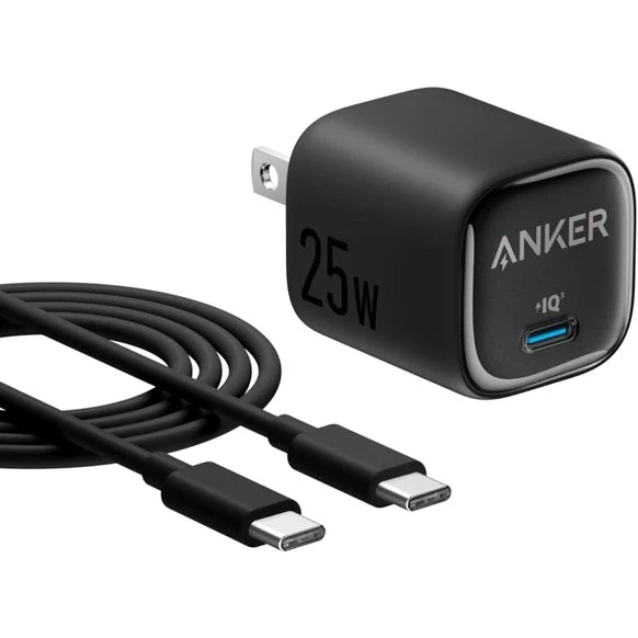 Anker Charger with USB-C to USB-C Cable 25W Black