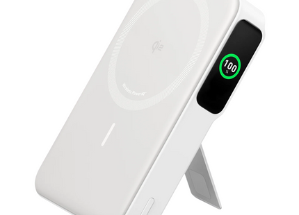 Anker MagGo Power Bank 10000mAh Built-in Stand and Smart Display White