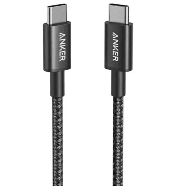 Anker Nylon USB-C to USB-C 2.0 Cable 3.3ft Black