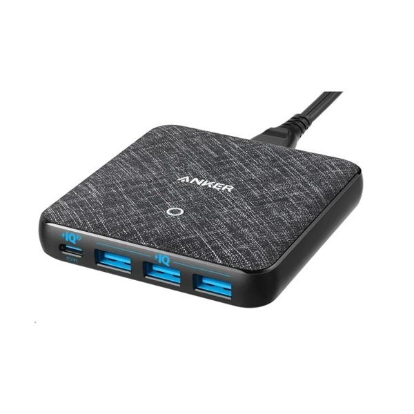 Anker PowerPort Atom III Slim 65W 4 Port PIQ 3.0 Black