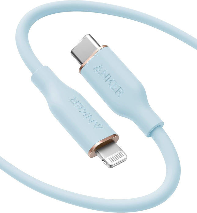Anker Powerline III Flow USB-C to Lightning Cable 3ft Blue