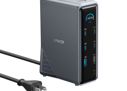 Anker Prime Charging Docking Station 14-in-1 Dual Display 160W Gray