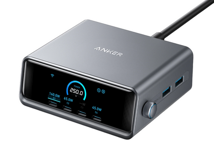 Anker Prime Desktop Charger GaN 6 Ports 250W Black