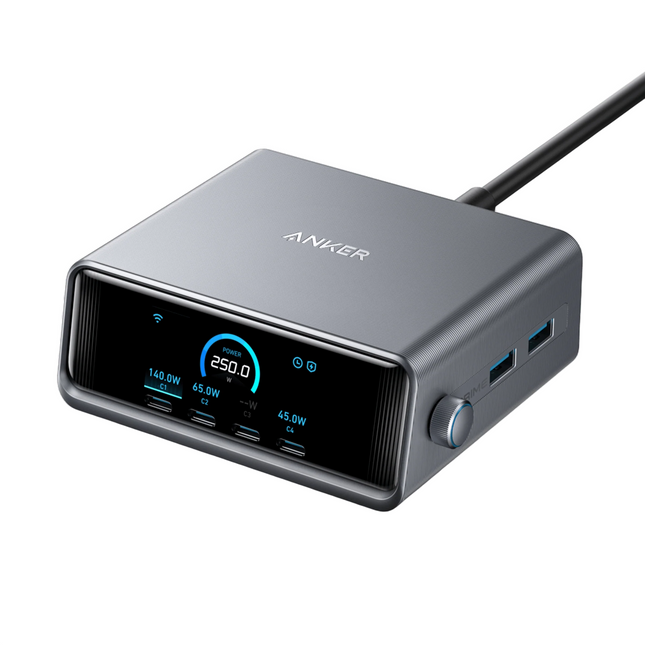 Anker Prime Desktop Charger GaN 6 Ports 250W Black