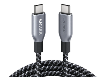Anker Prime USB-C to USB-C Cable 6ft Braided 240W Black