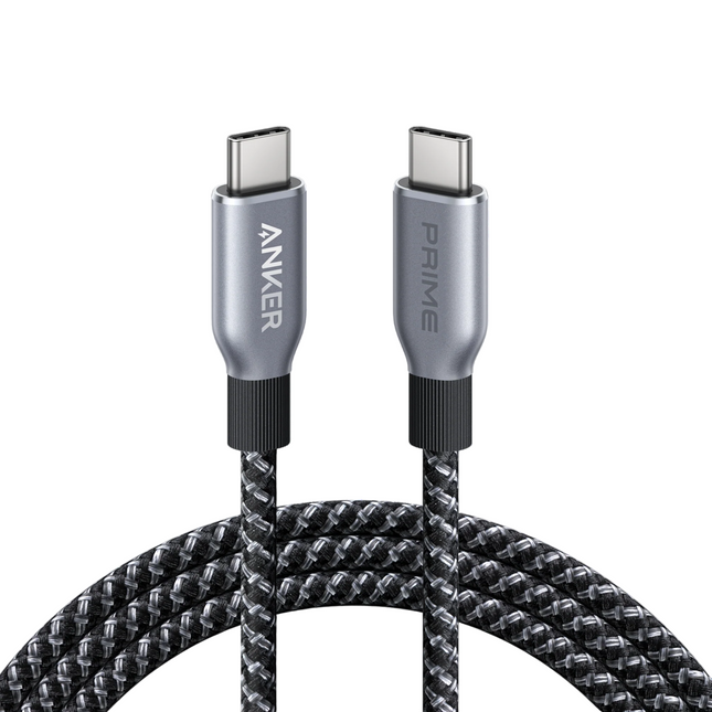 Anker Prime USB-C to USB-C Cable 6ft Braided 240W Black