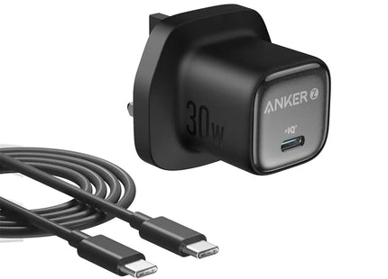 Anker Zolo PD Charger with USB-C to USB-C Cable 30W Black