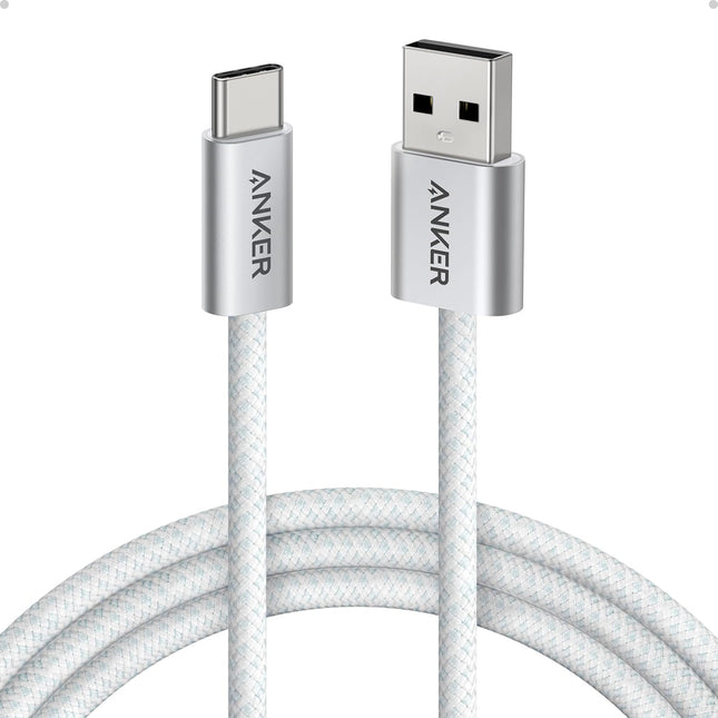 Anker Zolo USB-A to USB-C Cable Braided 6ft 18W White