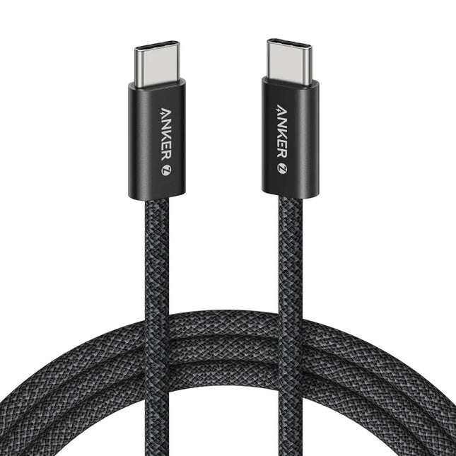 Anker Zolo USB-C to USB-C Braided and Dirt-Free Cable 6ft 240W Black