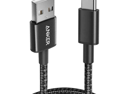 Anker Nylon USB-A to USB-C 2.0 Cable 6ft Black