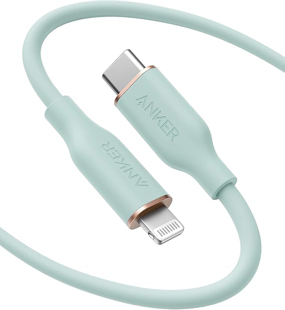 Anker PowerLine III Flow USB-C to Lightning Cable 3ft Green
