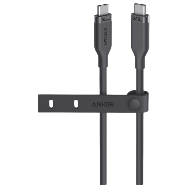 Anker USB-C to USB-C Cable Bio-Based 3ft 240W Black