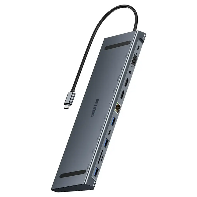 Green Lion 12 in 1 4K HDMI Ethernet USB-C HUB