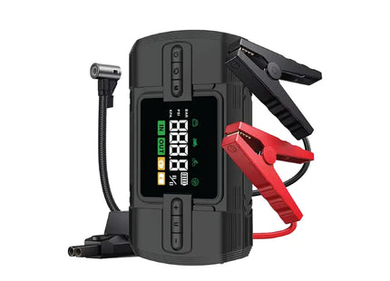 Green Lion 12V Jump Starter 12000 mAh Power Bank | Flash Light| Air Compressor