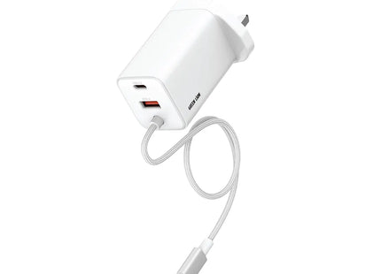 Green Lion Bridge Charge Integrated GaN Adapter USB-C USB-A PD 65W