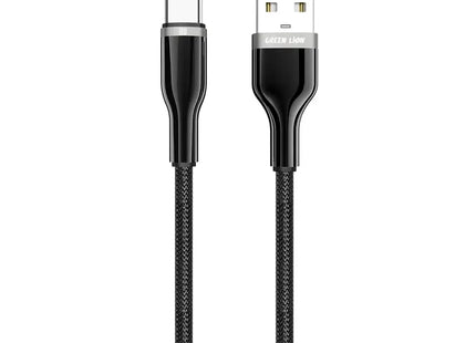 Green Lion USB-A to USB-C Zinc Alloy Braided Cable