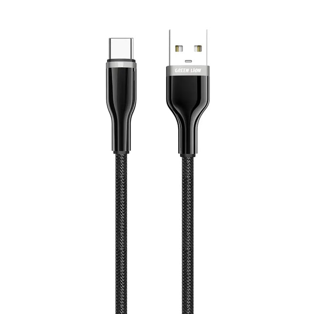 Green Lion USB-A to USB-C Zinc Alloy Braided Cable