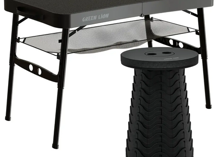 Green Lion Foldable Travel Camping Table & Stool