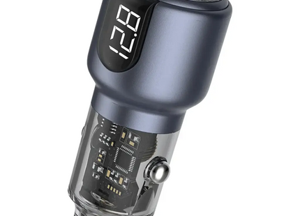 Green Lion Dual Port Car Charger PD+QC 75W C to C 1m Cable
