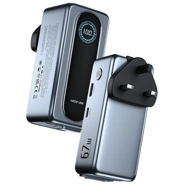 Green Lion EVERA 15000mAh Power Bank + Charger with TFT Display PD 67W