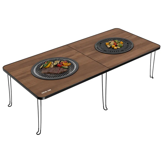 Green Lion Fold Grill Mate Camping BBQ Table