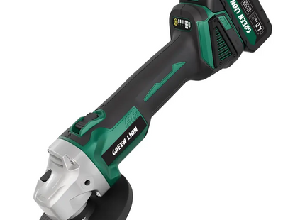 Green Lion GAG-900 Cordless Angle Grinder Tool - Brushless 2*21V 4.0Ah Battery