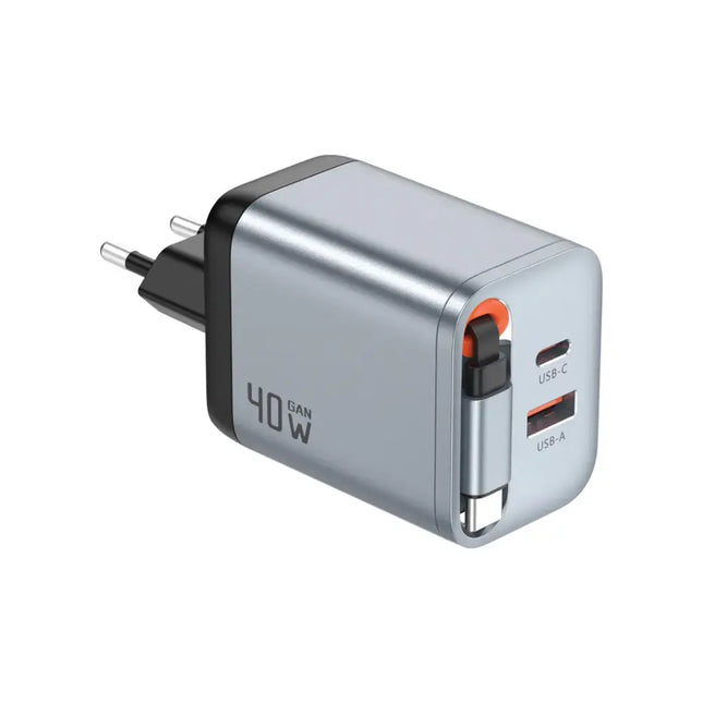 Green Lion GaNPremium EU Plug Wall ChargerPD 40W