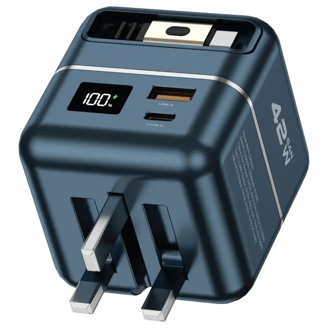 Green Lion Premium Series Charger + Power Bank 5000mAh 42W Gray
