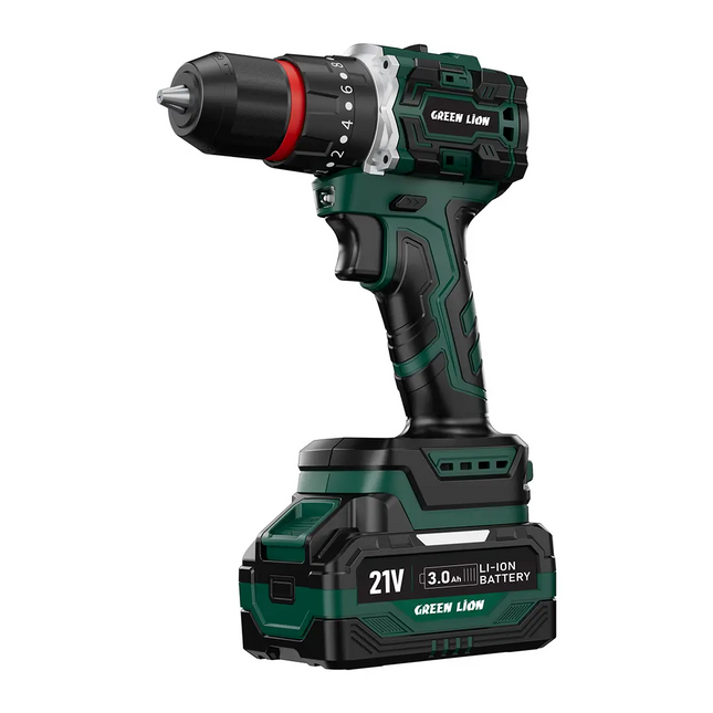 Green Lion GD-12 EDGE PRO Cordless Hammer Drill 2*21V 3.0Ah Battery