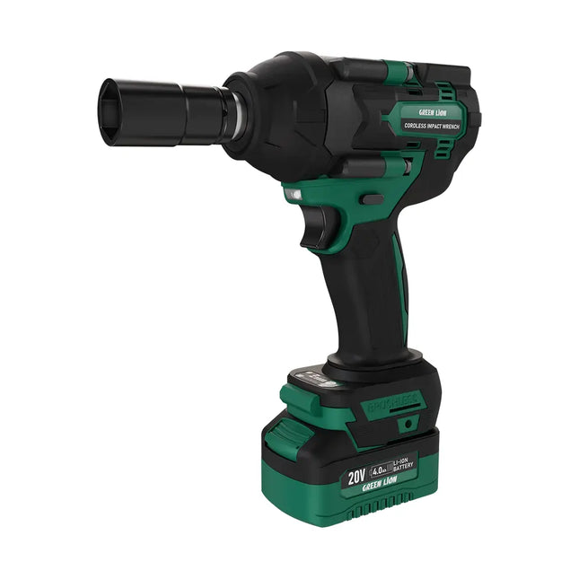 Green Lion GIW-200 Cordless Impact Wrench with Torque 20V 2*4.0Ah Battery