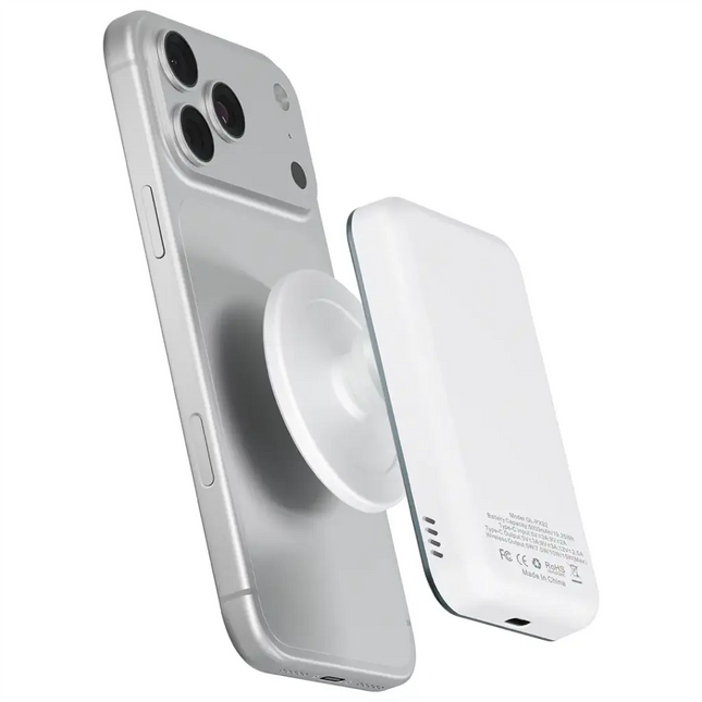 Green Lion Grip Mag 5000mAh Power Bank PD 30W White Blue