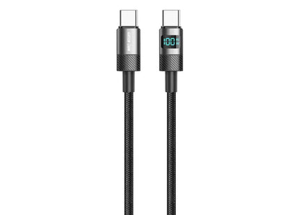Green Lion LED Display Braided 1M Cable USB-C to USB-C 100W