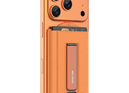 Green Lion Mag Wallet Kickstand Magsafe Card Holder Orange