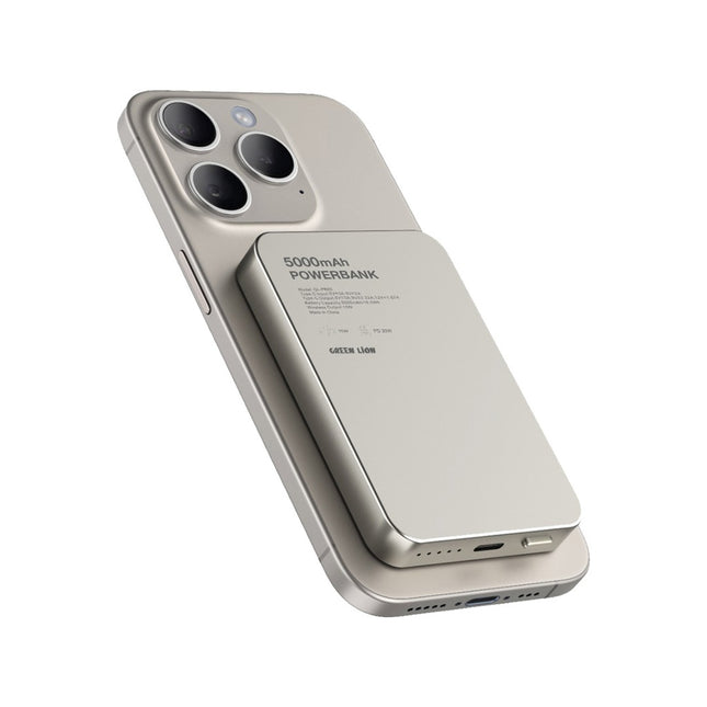 Green Lion GL-MAG 5 5000mAh Power bank PD20W Titanium