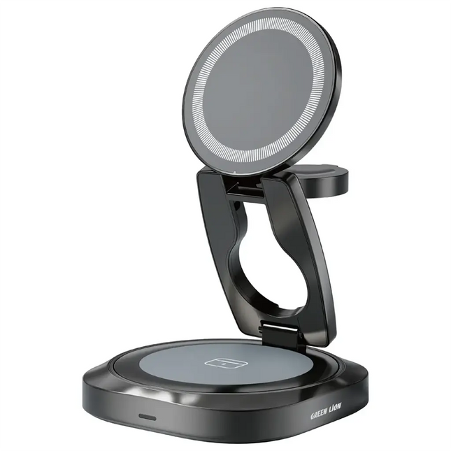 Green Lion Qi2.2 Mag flex Foldable 3 in 1 Magnetic Wireless Charger 25W