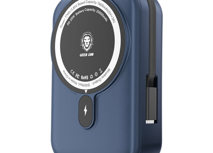 Green Lion 20000mAh Monaco MagSafe Power Bank Blue