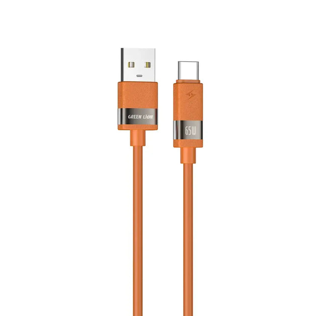 Green Lion Matte Silicone 1M Cable USB-A to USB-C 65W
