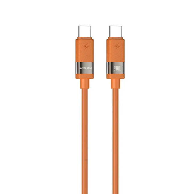 Green Lion Matte Silicone 1M Cable USB-C to USB-C 240W