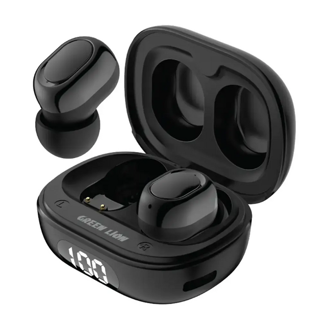 Green Lion Mittersill True Wireless Earbuds Black