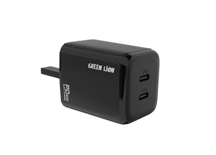 Green Lion 40W Dual PD Wall Charger With USB-C To USB-C Cable 1M UK