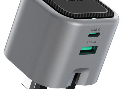 Green Lion Premium Series UK Plug Wall Charger - 2 Port, PD 35W, C to C Cable