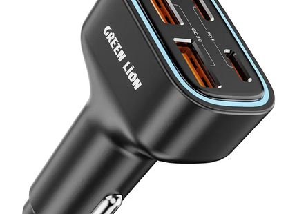 Green Lion Quad Port 70W Car Charger PD+QC 35W