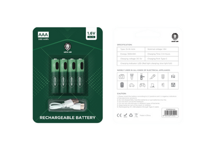Green Lion Rechargeable Battery AAA